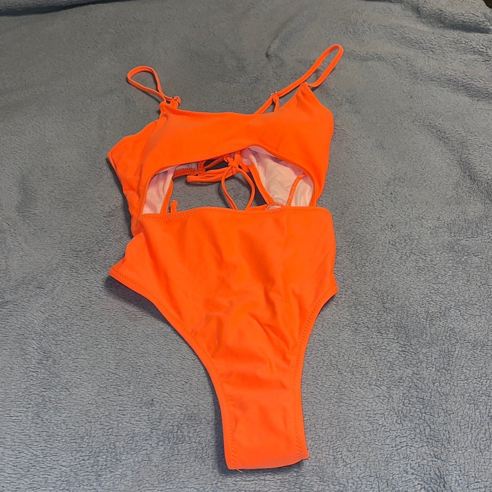 Womens one piece thong swimsuit